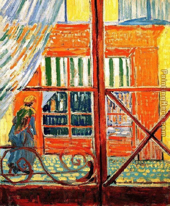 Vincent van Gogh A Pork-Butchers Shop Seen from a Window